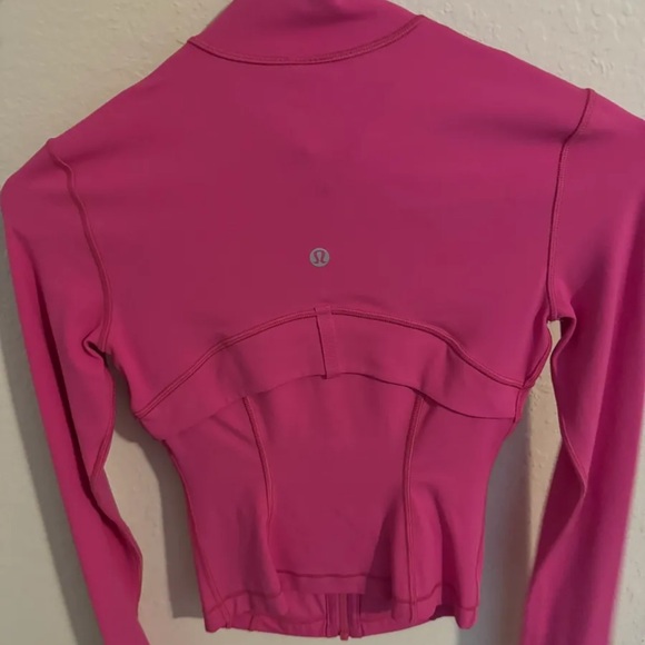 sonic pink cropped define jacket nulu - Picture 2 of 4